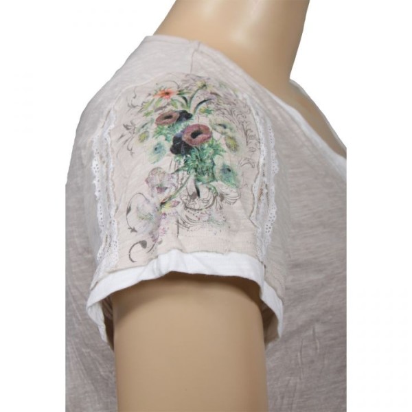 robe tunique Claude Gérard pan asymétrique (détail manche)