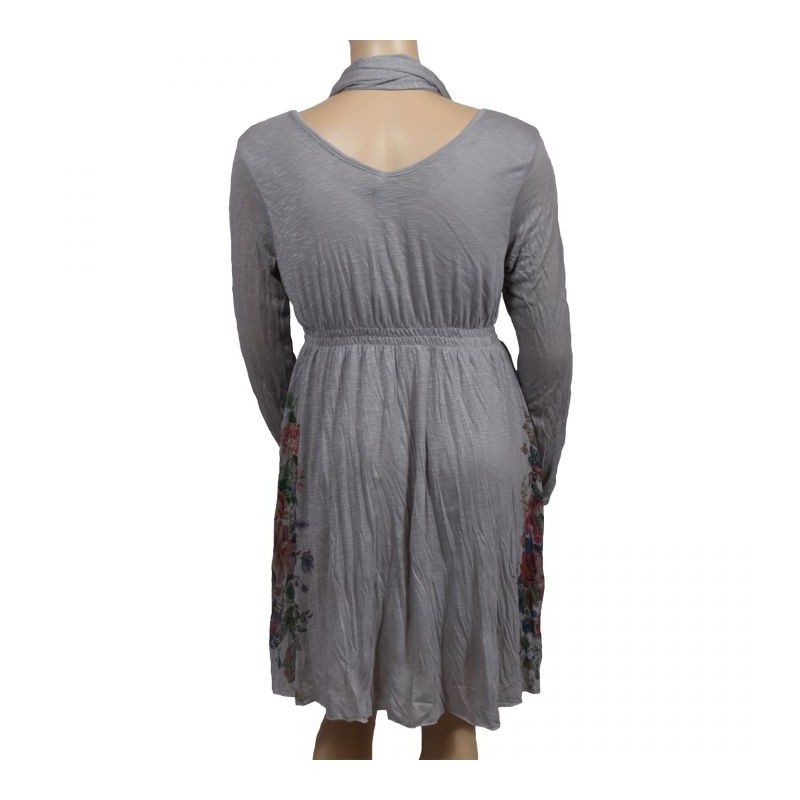 robe & foulard assorti Claude Gérard grande taille (dos)