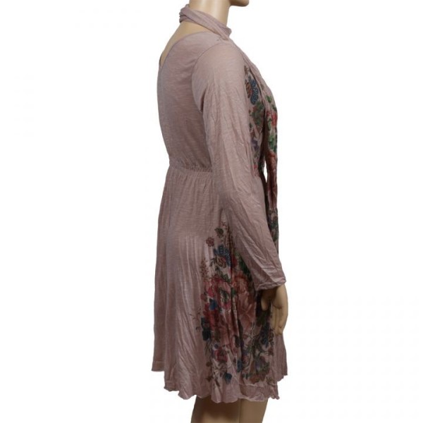 robe & foulard assorti Claude Gérard grande taille (côté)