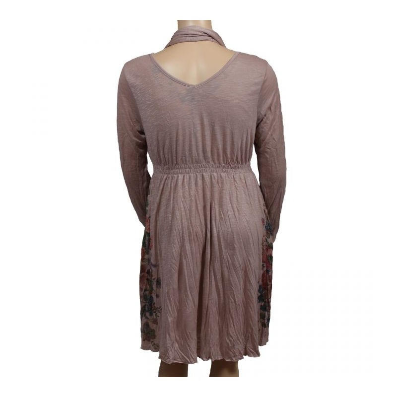 robe & foulard assorti Claude Gérard grande taille (dos)