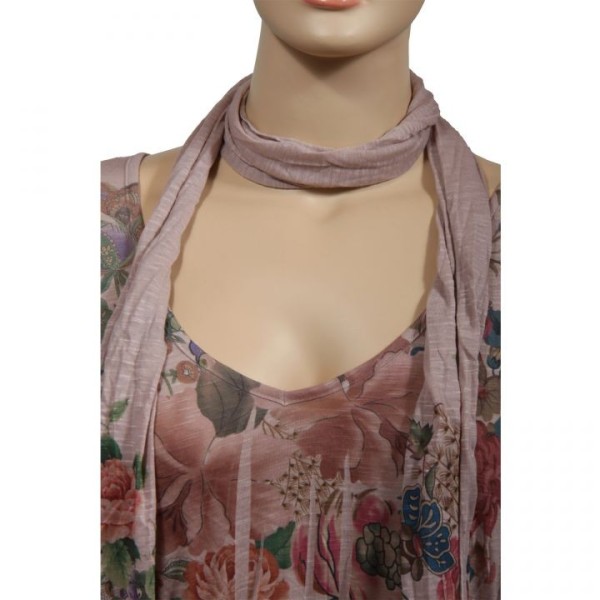 robe & foulard assorti Claude Gérard grande taille (détail)