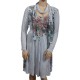 robe & foulard assorti Claude Gérard grande taille (face)