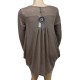 pull fin "volute" Claude Gérard grande taille (dos)