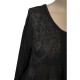 pull fin "volute" Claude Gérard grande taille (détail)