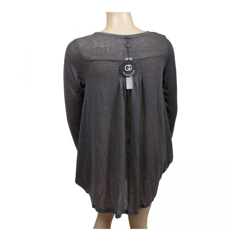 pull fin "volute" Claude Gérard grande taille (dos)