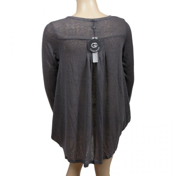 pull fin "volute" Claude Gérard grande taille (dos)