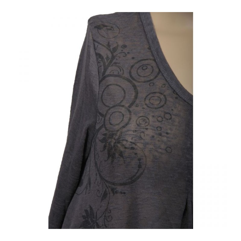 pull fin "volute" Claude Gérard grande taille (détail)