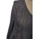 pull fin "volute" Claude Gérard grande taille (détail)