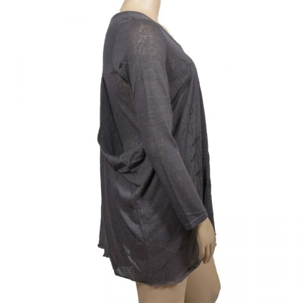 pull fin 2 en 1 Claude Gérard grande taille (côté)