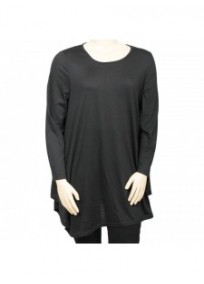 t-shirt long asymétrique grande taille Neslay