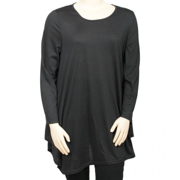 t-shirt long asymétrique grande taille Neslay