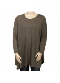 t-shirt long asymétrique grande taille Neslay