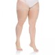 collants "basiques" grande taille - bandes anti frottement Lida beige naturel