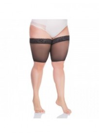 collants "basiques" grande taille - bandes anti frottement Lida noir