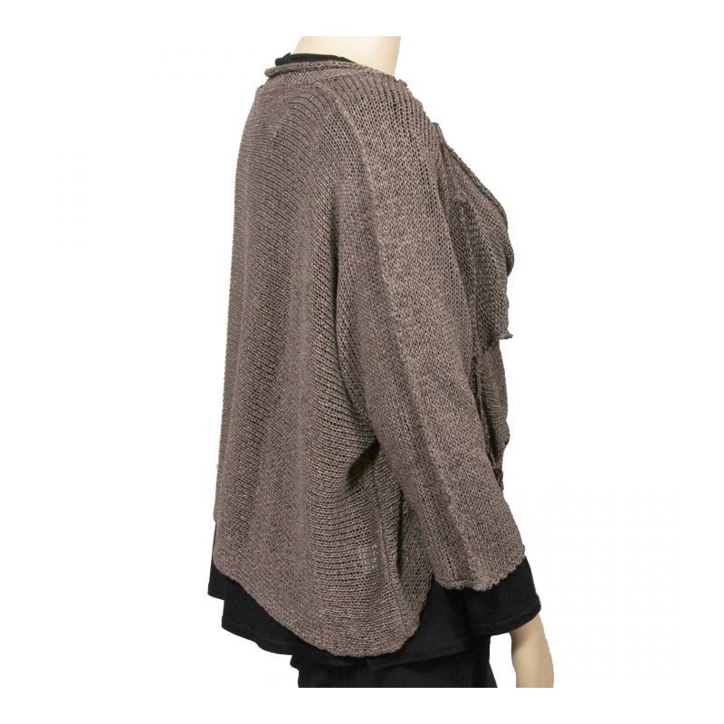 pull asymétrique clin d'oeil grande taille (côté)