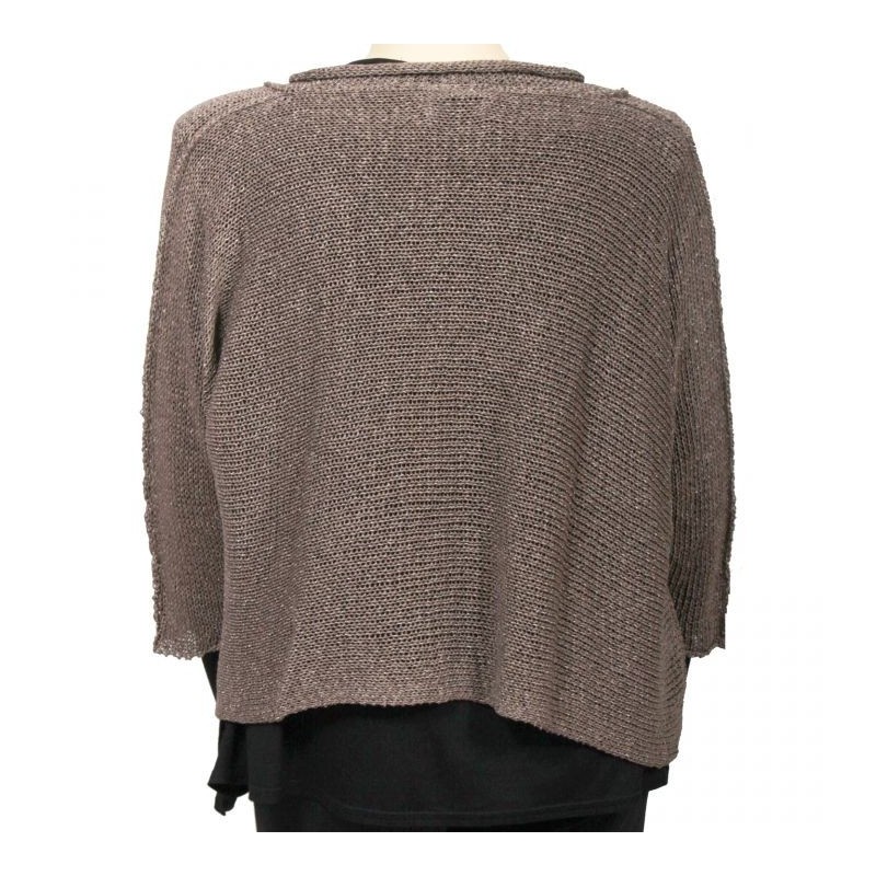 pull asymétrique clin d'oeil grande taille (dos)