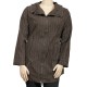 manteau kaki doublé polaire L33 grande taille (face)