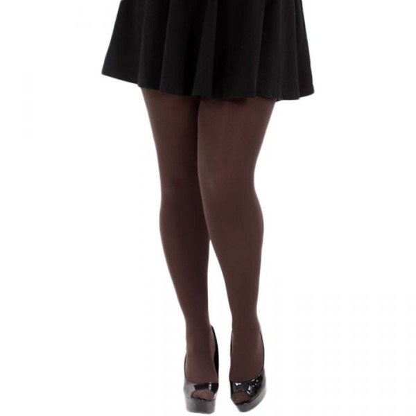 collant coloré grande taille - collant chocolat 120D pamela mann