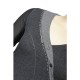 pull gris brodé L33 grande taille (détail)