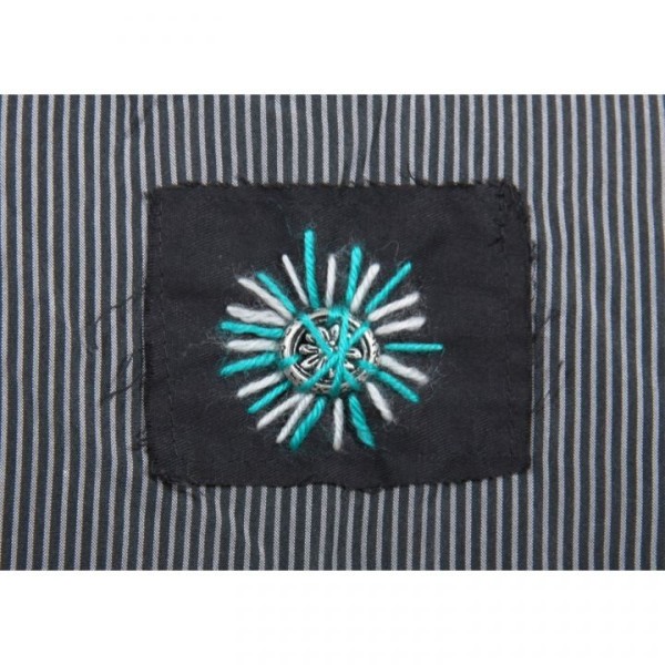 pull à rayures "sport" beauté ronde grande taille (détail dos)