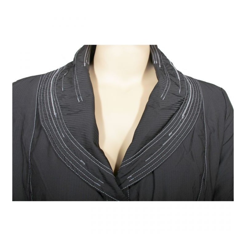 manteau matelassé L33 grande taille (col détail)