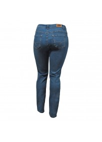 jean grande taille - jean slim bleu nanabelle (dos)