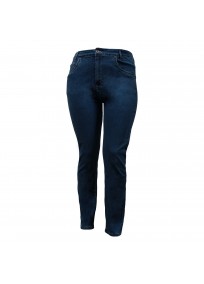 jean grande taille - jean slim bleu navy nanabelle (face)