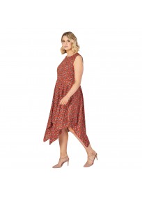 Robe asymétrique "Daisy" Lili London - porté côté