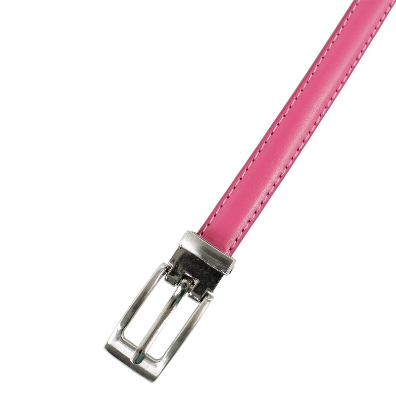 ceinture grande taille - fine ceinture 1.5 cm d'épaisseur fuchsia (détail)