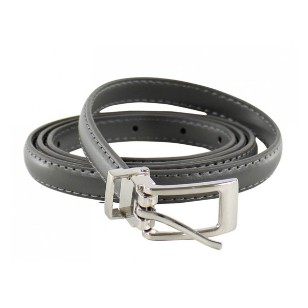 ceinture grande taille - fine ceinture 1.5 cm d'épaisseur grise (entière)
