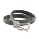 ceinture grande taille - fine ceinture 1.5 cm d'épaisseur grise (entière)