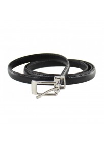 ceinture grande taille - fine ceinture 1.5 cm d'épaisseur noire (entière)