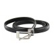 ceinture grande taille - fine ceinture 1.5 cm d'épaisseur noire (entière)