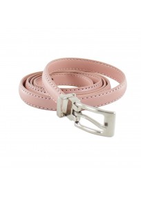 ceinture grande taille - fine ceinture 1.5 cm d'épaisseur rose (entière)