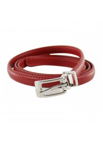 ceinture grande taille - fine ceinture 1.5 cm d'épaisseur rouge (entière)