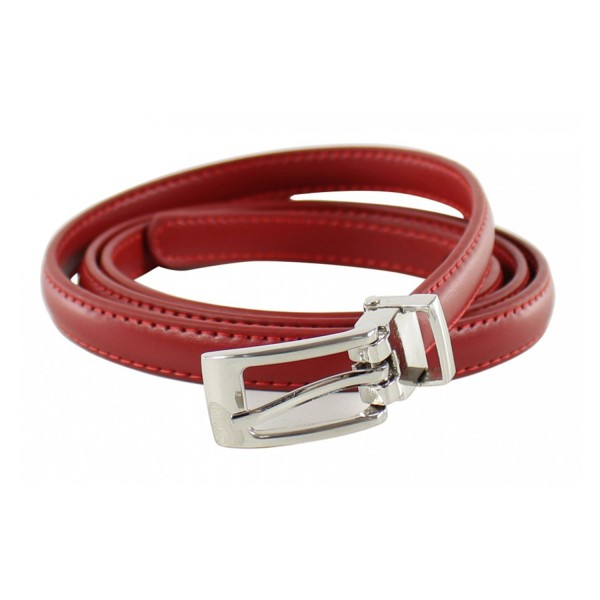 ceinture grande taille - fine ceinture 1.5 cm d'épaisseur rouge (entière)