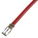 ceinture grande taille - fine ceinture 1.5 cm d'épaisseur rouge (détail)