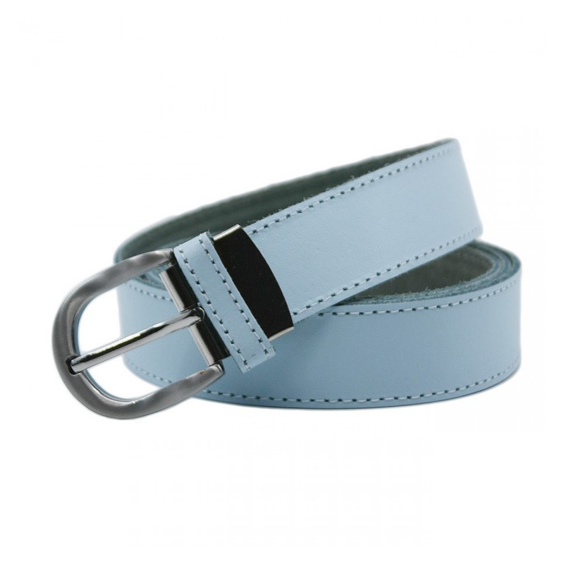 ceinture grande taille - ceinture Yves bleu ciel (2)