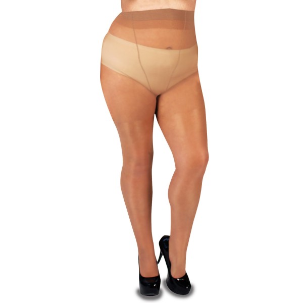 Collant très grande taille chair fin "Supersize20" de la marque Glamory spécialisé dans les collants pour femmes rondes