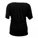 robe-tunique grande taille - tunique bicolore 2 en 1 TU coloris noir / blanc (dos)