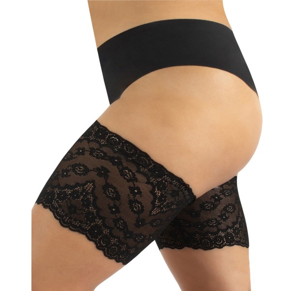 Bandes anti-frottements grande taille - Bandes élastiques en tulle motif dentelle Calzitaly (côté)