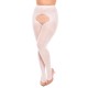 collant ouvert grande taille - collant ouvert opaque 60 deniers coloris blanc Glamory