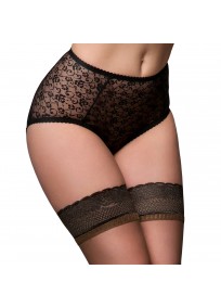 Slip grande taille - culotte retro dentelle "Lacy Betty" Nylon dreams (face)