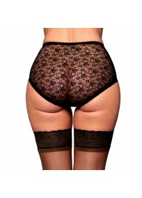 Slip grande taille - culotte retro dentelle "Lacy Betty" Nylon dreams (dos)