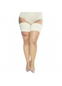 Bandes lisses qui empechent le frottement des cuisses fortes - coloris beige - de la marque Cordonelle