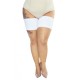 Bandes lisses qui empechent le frottement des cuisses fortes - coloris blanc - de la marque Cordonelle