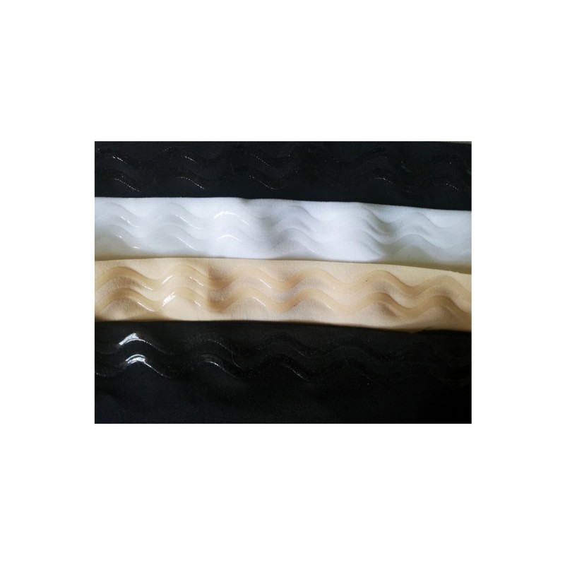 Différents coloris disponibles : noir, blanc et beige pour les bandes lisses anti frottements Cordonelle