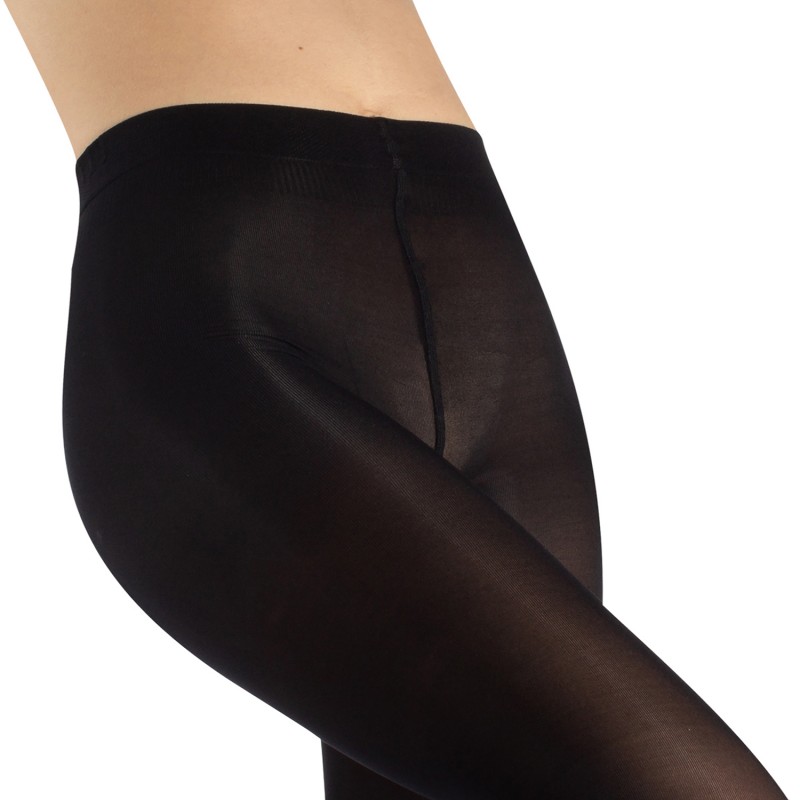 Collant Cette opaque "Dublin" 60 deniers grande taille coloris noir (détail taille)
