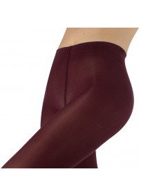 Collant Cette opaque "Dublin" 60 deniers grande taille coloris AUBERGINE (détail taille)