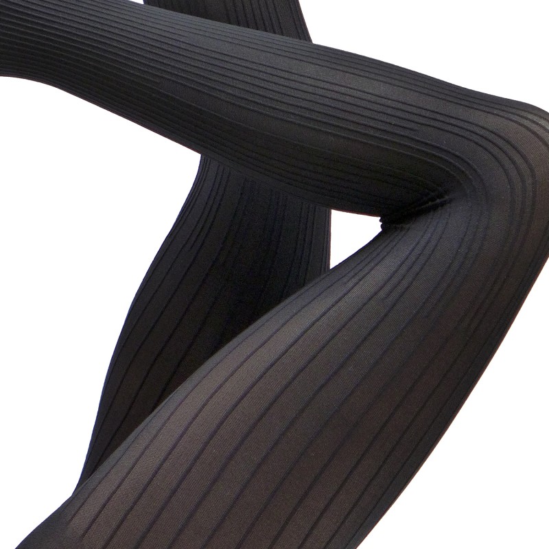 collant fantaisie grande taille - collant 50D noir "Devon" Cette (détail)